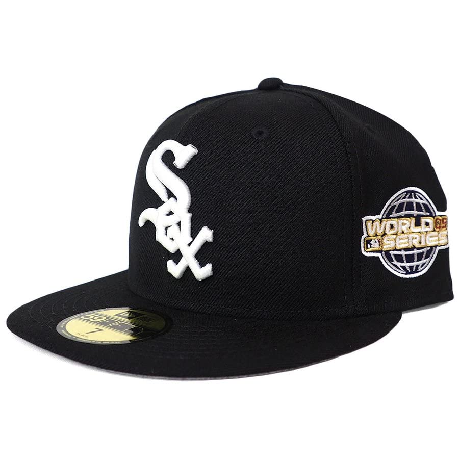 超美品　カスタム別注　59FIFTY シカゴ・ホワイトソックス　レザー 新品ニューエラ別注カスタムシカゴ・ホワイトソックス59fifty